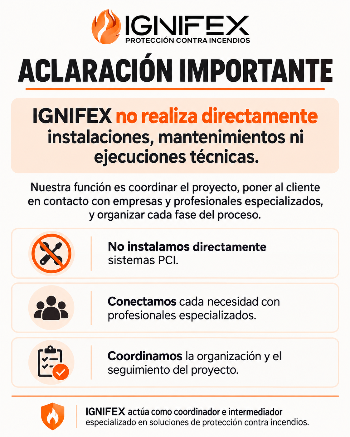 Descargo de responsabilidad IGNIFEX